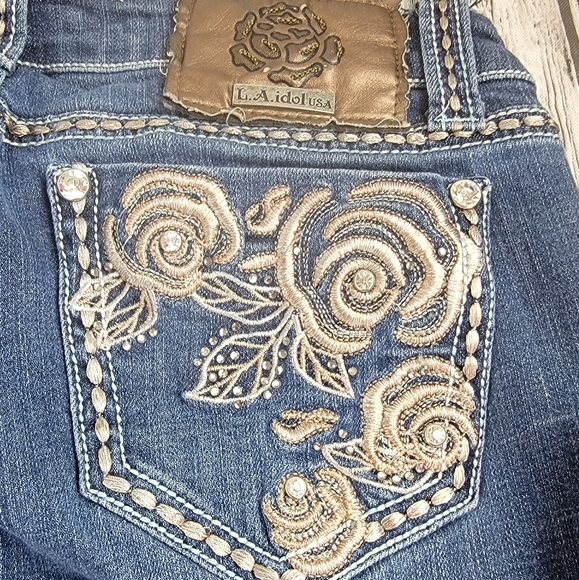 Vintage 2000s LA idol USA Stretch Bootcut Jeans - Picture 3 of 9